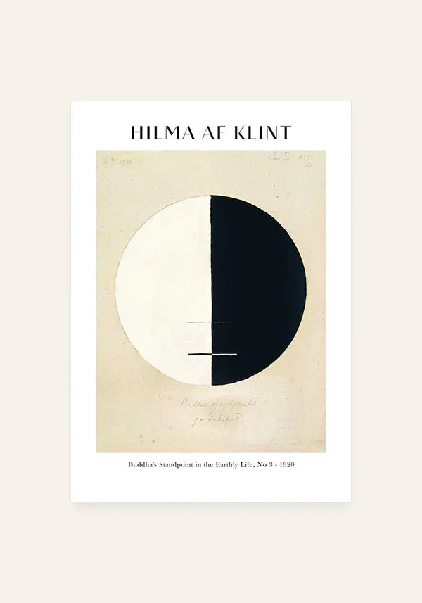 Quadro Hilma Af Klint Buddha's Standpoint in the Earthly Life