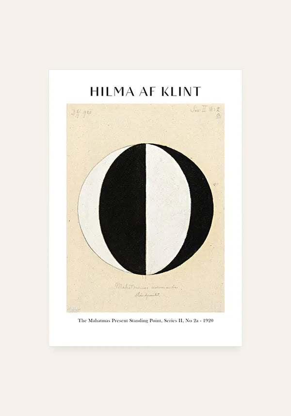 Quadro Hilma Af Klint The Mahatmas Present Standing Point