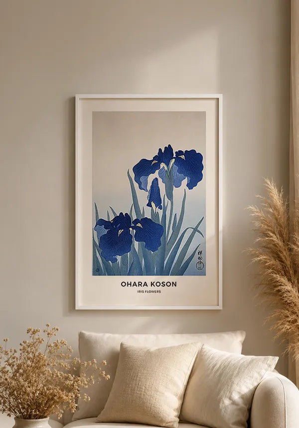 Quadro Ohara Koson Iris Flowers