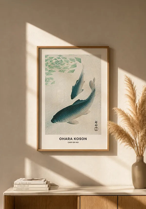 Quadro Ohara Koson Carp or Koi