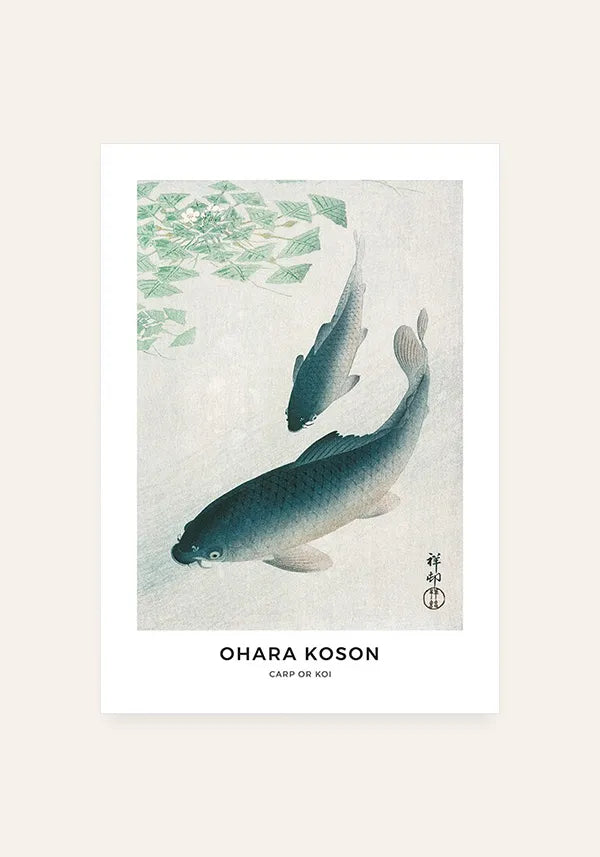 Quadro Ohara Koson Carp or Koi