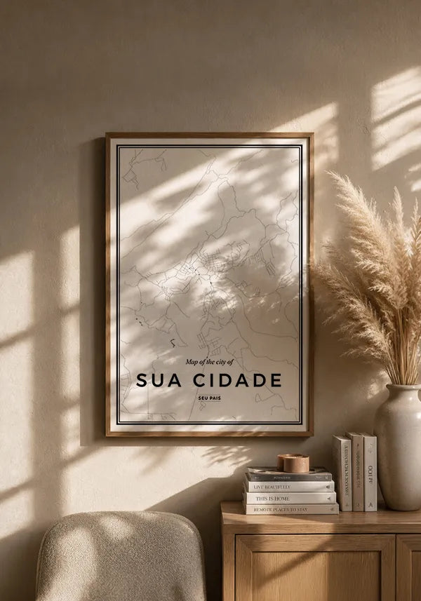 Quadro Mapa Personalizado