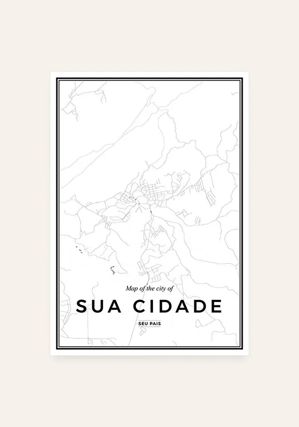 Quadro Mapa Personalizado
