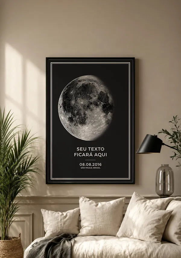 Quadro Fase da Lua Personalizado
