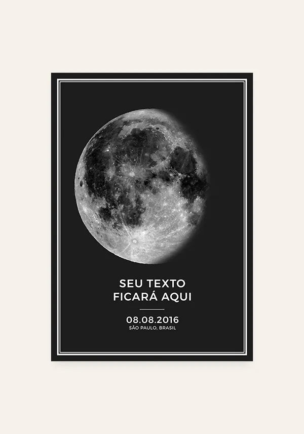 Quadro Fase da Lua Personalizado