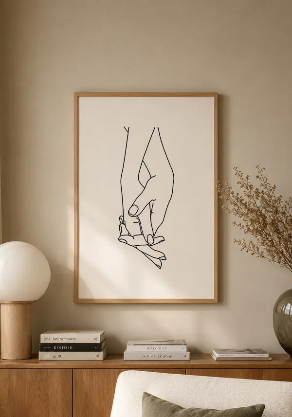 Quadro Mãos Dadas Namorados