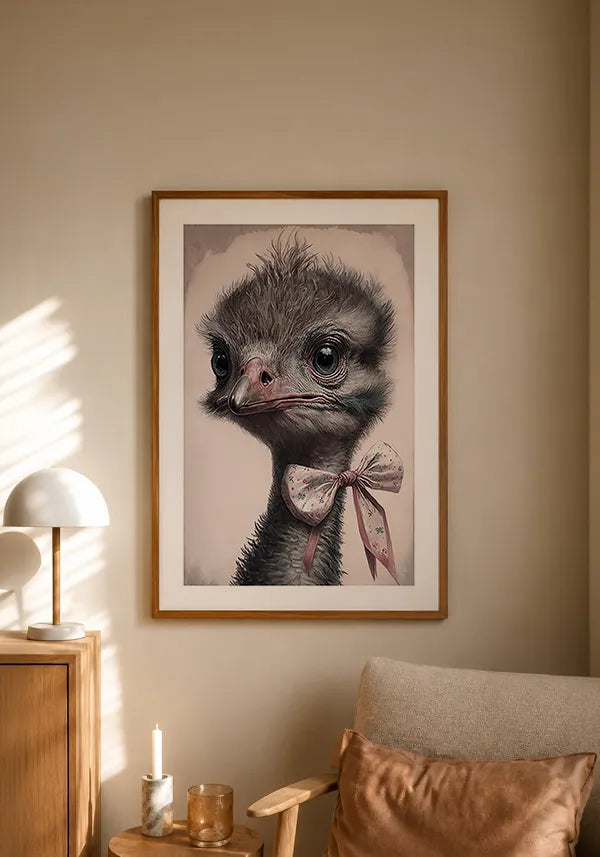 Quadro Avestruz Infantil