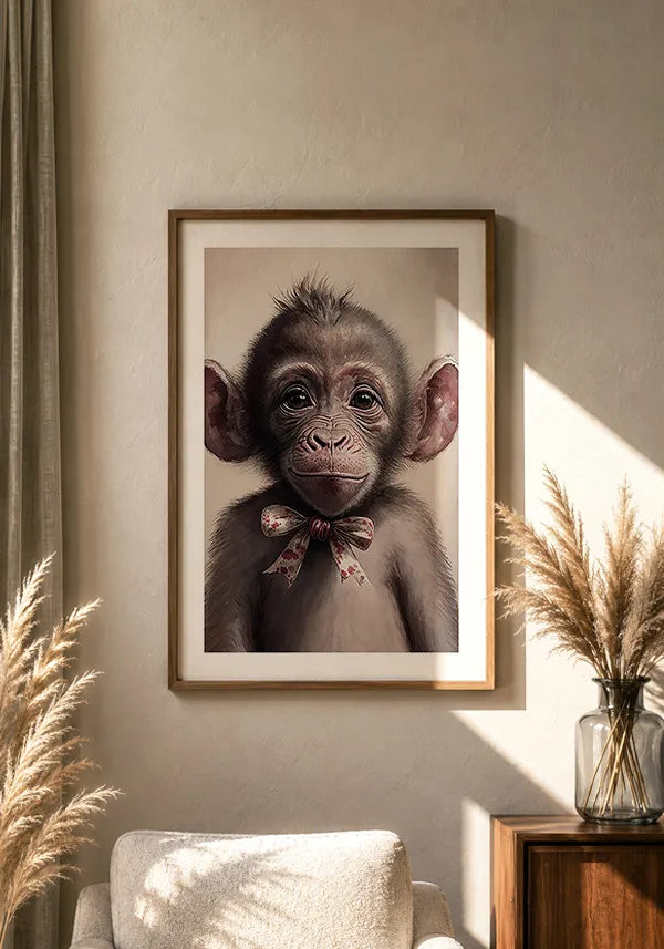 Quadro Macaco Infantil
