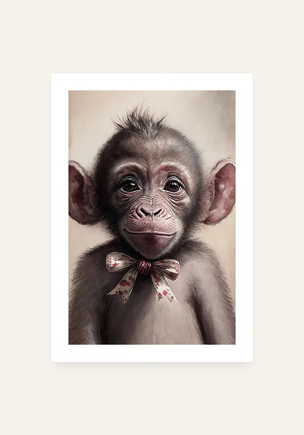 Quadro Macaco Infantil