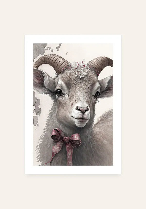Quadro Carneiro Selvagem Infantil