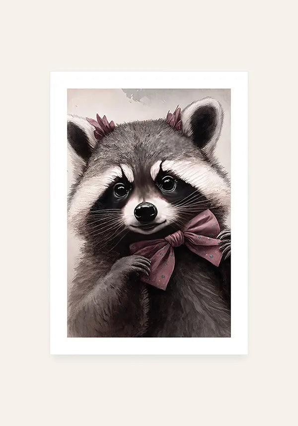 Quadro Guaxinim Infantil