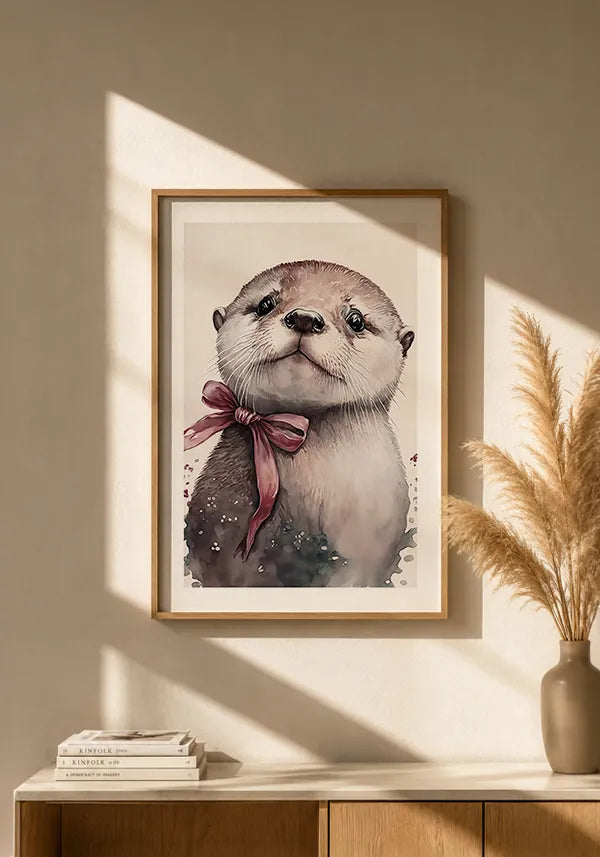 Quadro Lontra Infantil