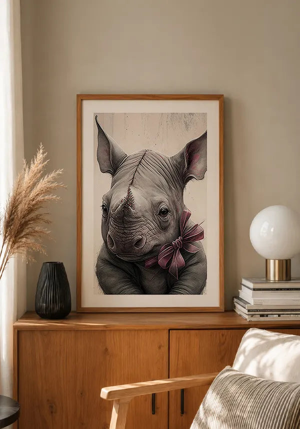 Quadro Rinoceronte Infantil