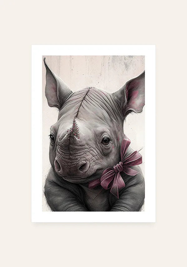Quadro Rinoceronte Infantil