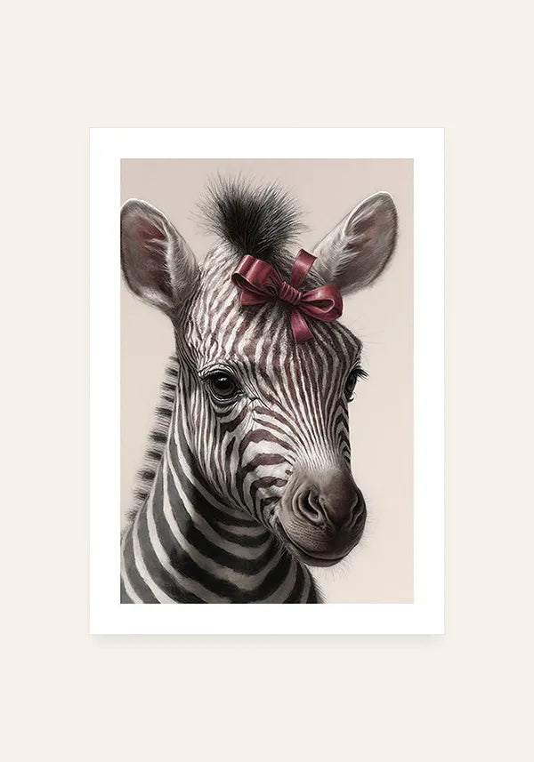 Quadro Zebra Infantil