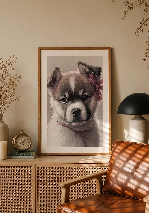 Quadro Akita Filhote