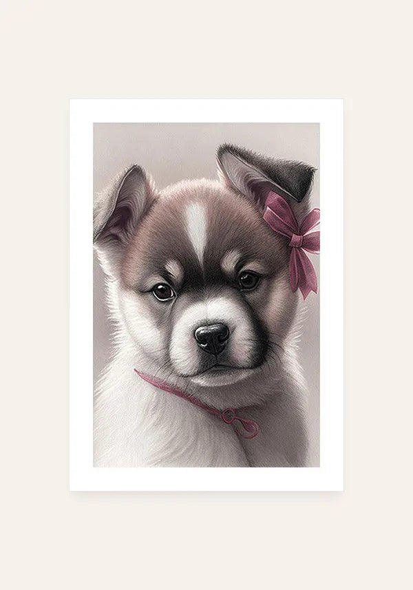 Quadro Akita Filhote