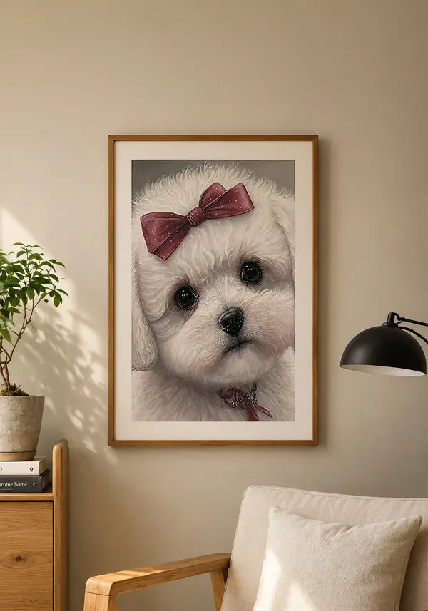 Quadro Bichon Frise Filhote