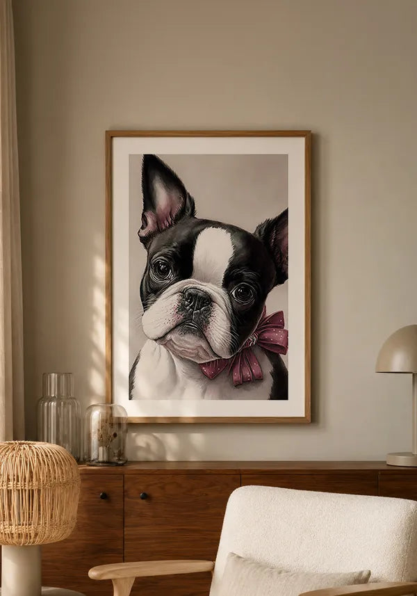 Quadro Boston Terrier Filhote