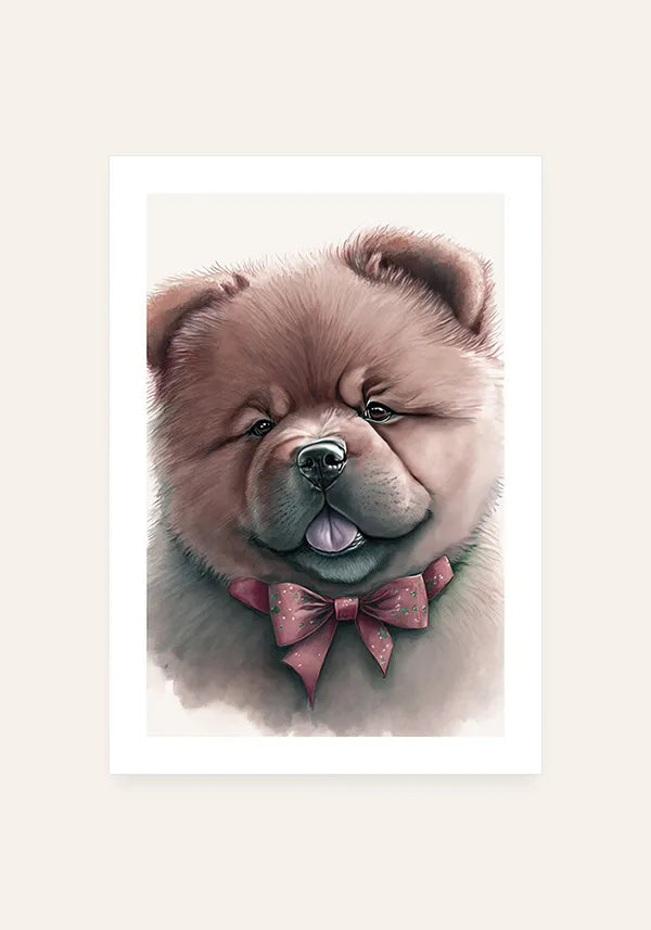 Quadro Chow Chow Filhote
