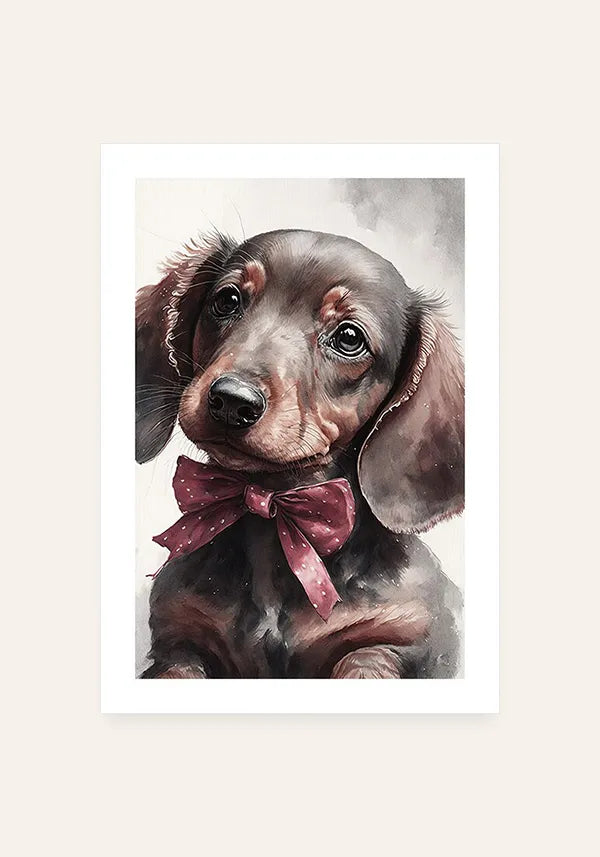 Quadro Dachshund Filhote I