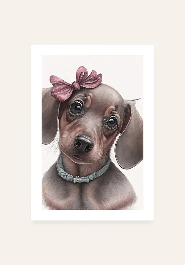 Quadro Dachshund Filhote II