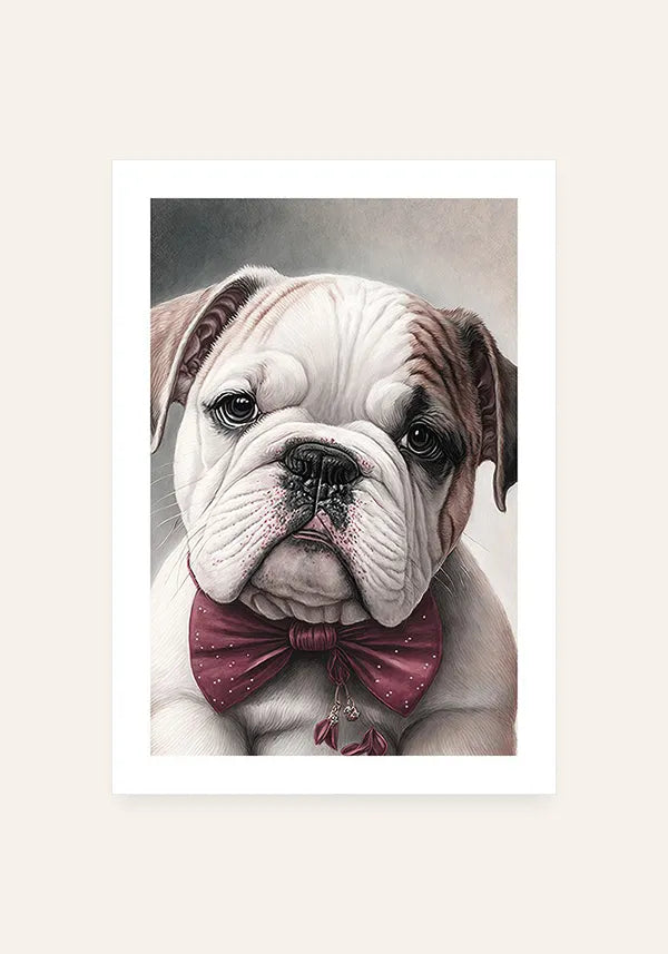 Quadro Bulldog Inglês Filhote