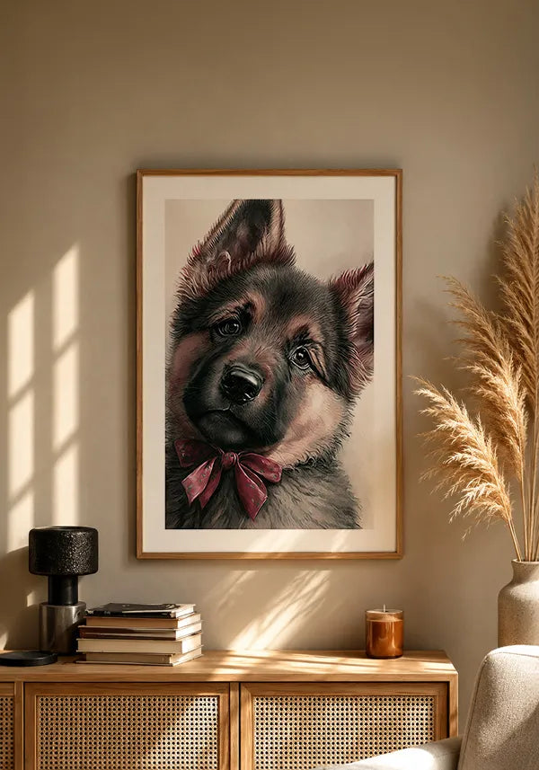 Quadro Pastor Alemão Filhote