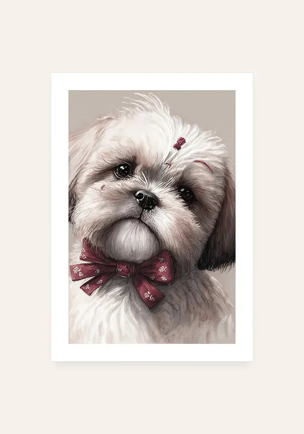 Quadro Lhasa Apso Filhote