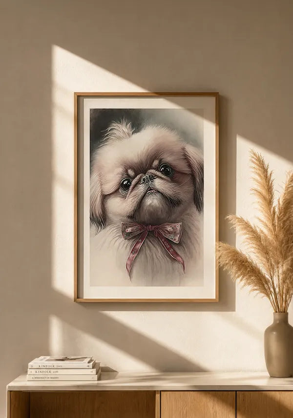 Quadro Pequinês Filhote