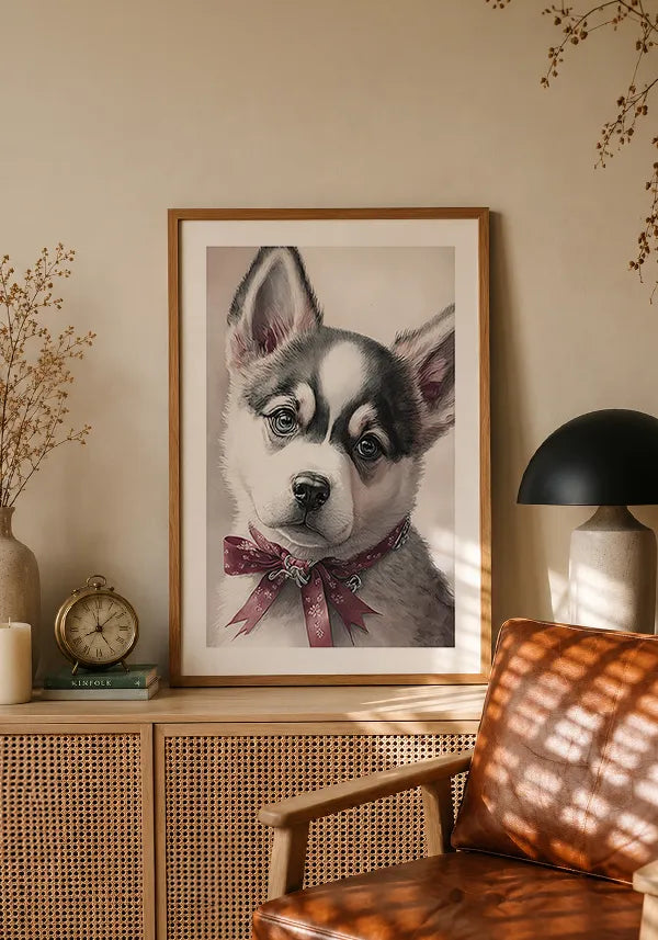 Quadro Husky Siberiano Filhote