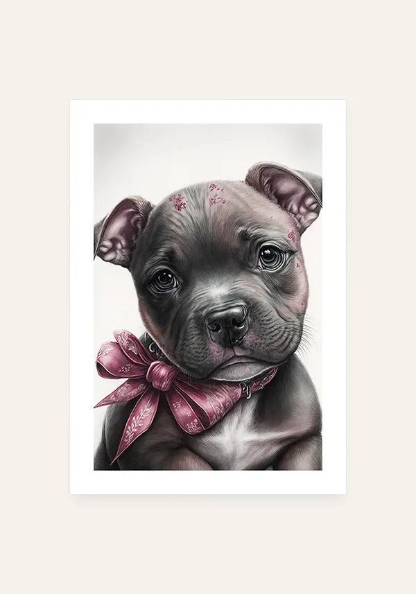 Quadro Staffordshire Bull Terrier Filhote