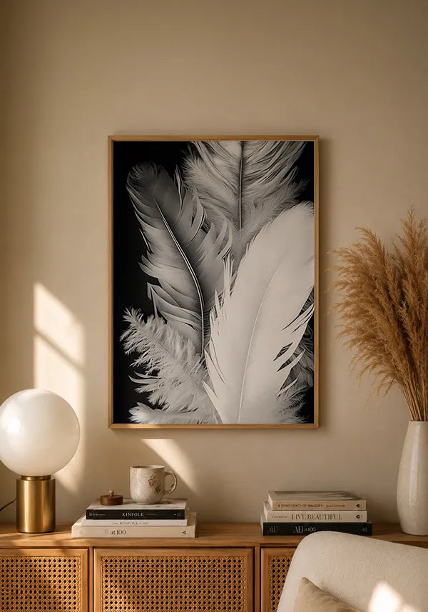 Quadro Penas Brancas II