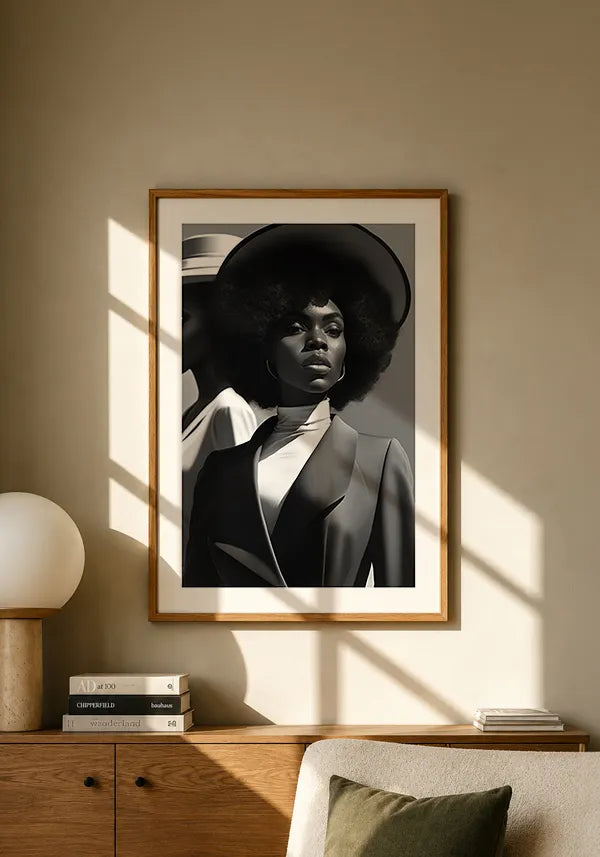 Quadro Decorativo Mulher Negra Retrô I