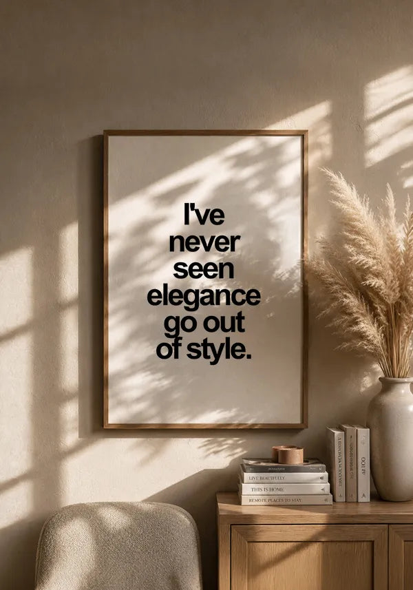 Quadro Frase Elegance