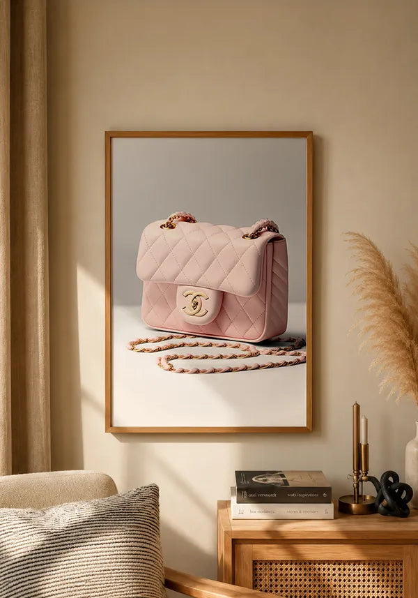 Quadro Decorativo Bolsa Chanel
