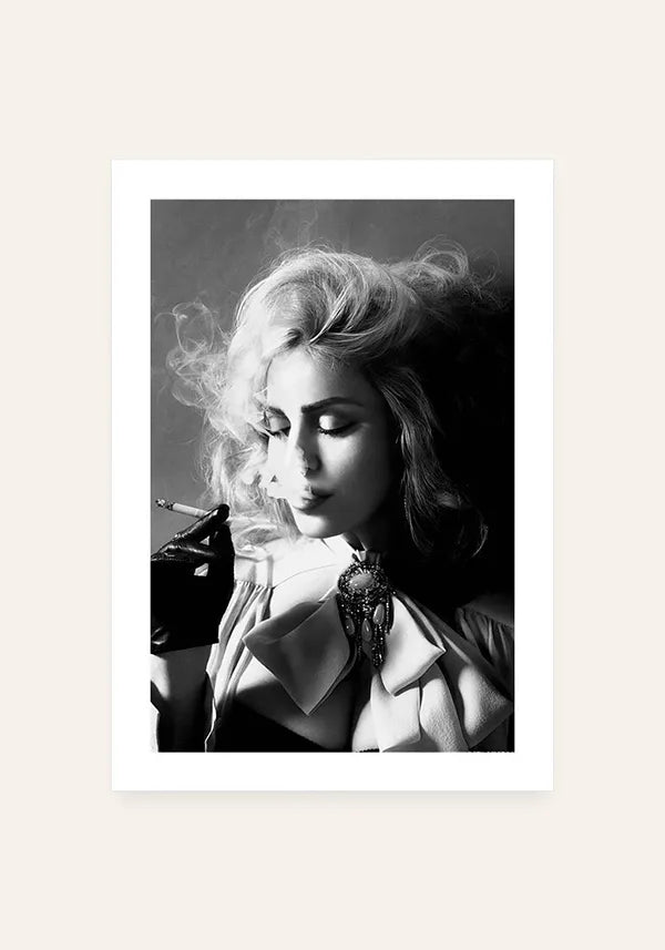 Quadro Madonna Preto e Branco