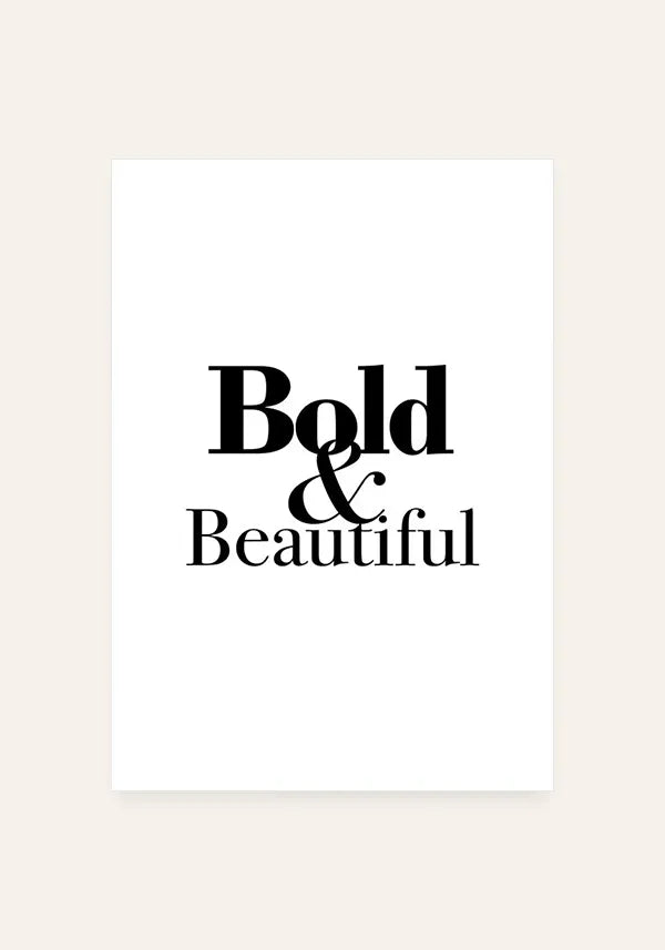 Quadro Bold & Beautiful