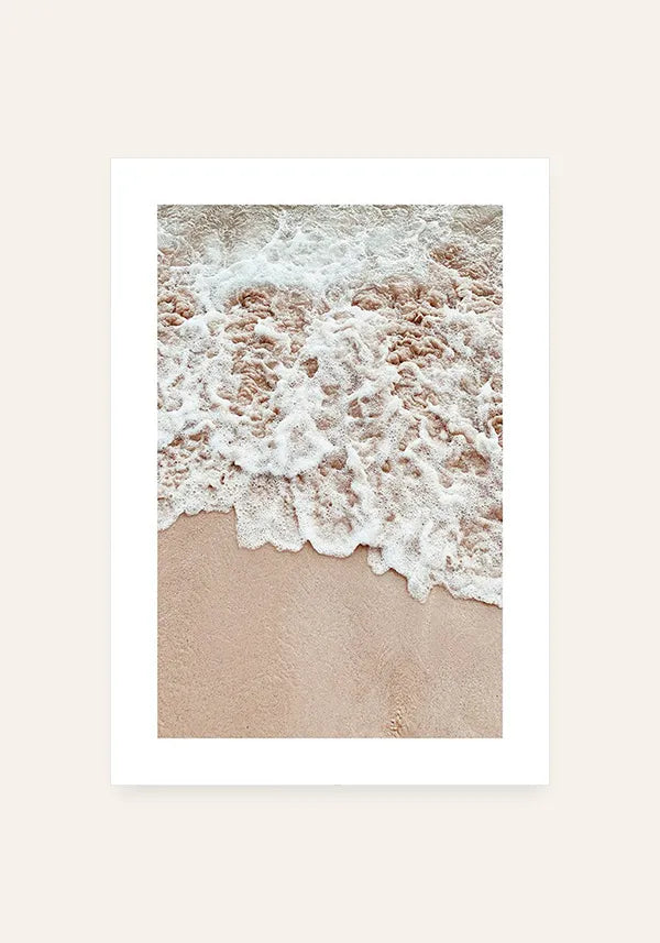 Quadro Ondas na Orla com Borda
