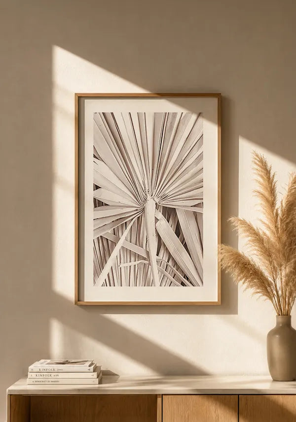 Quadro Folhas de Palmeira II com Borda