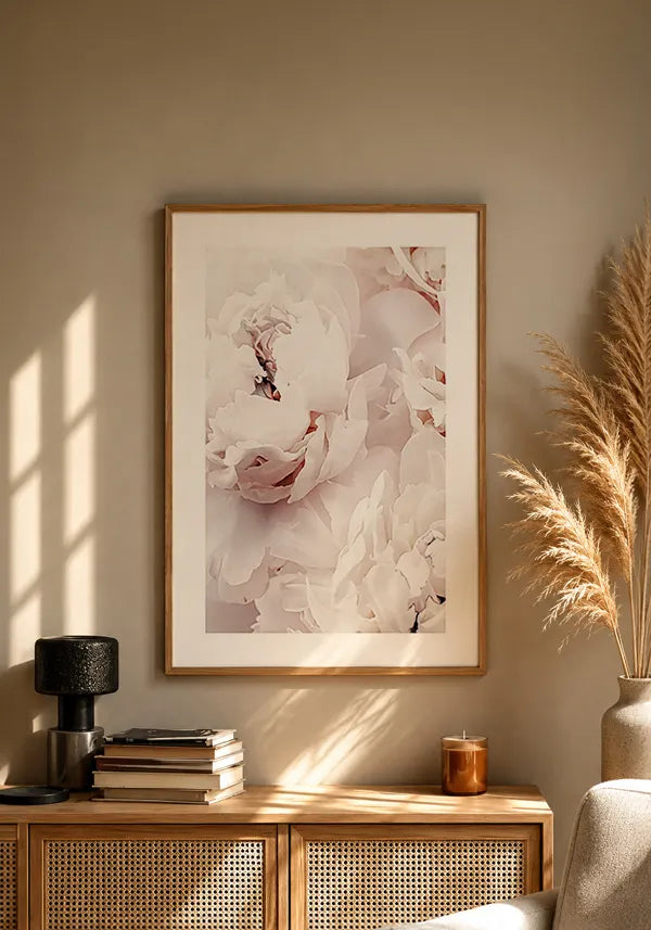 Quadro Rosa Delicada com Borda