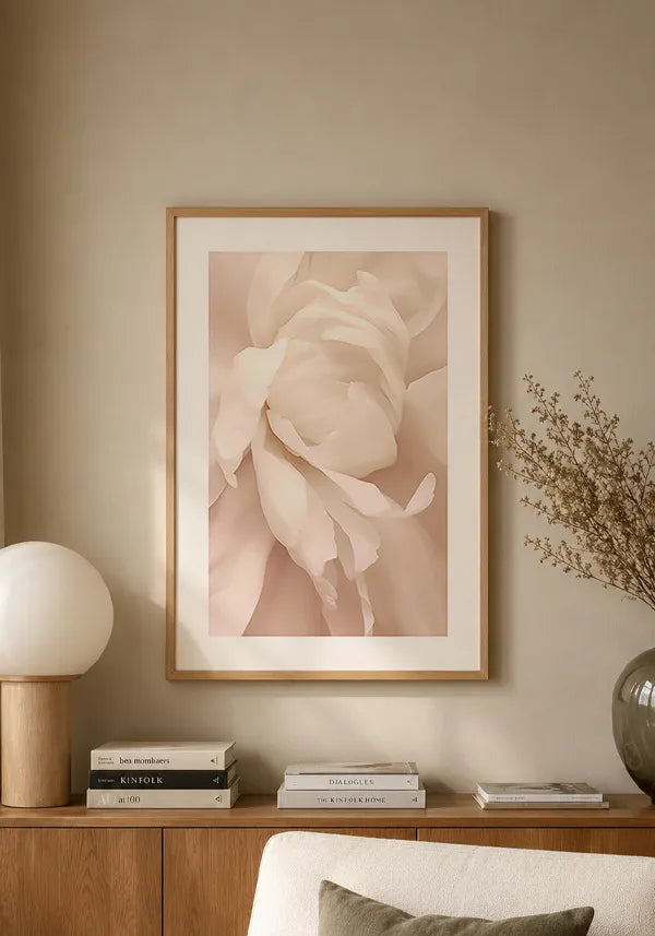 Quadro Flor Rosa I com Borda
