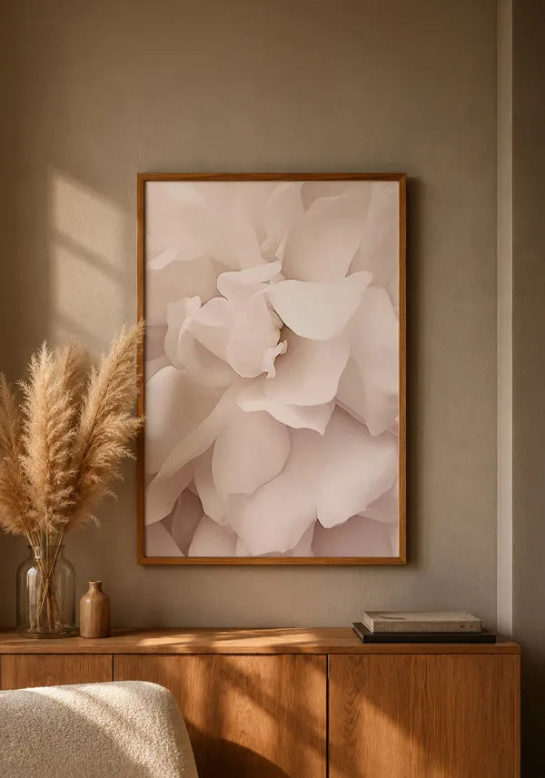 Quadro Flor Rosa Branca