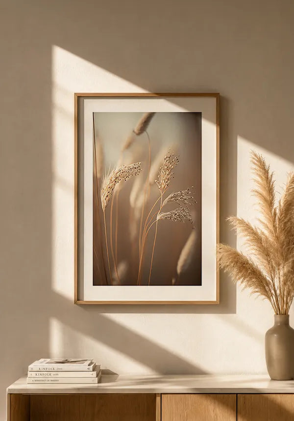 Quadro Decorativo Juncos I com Borda