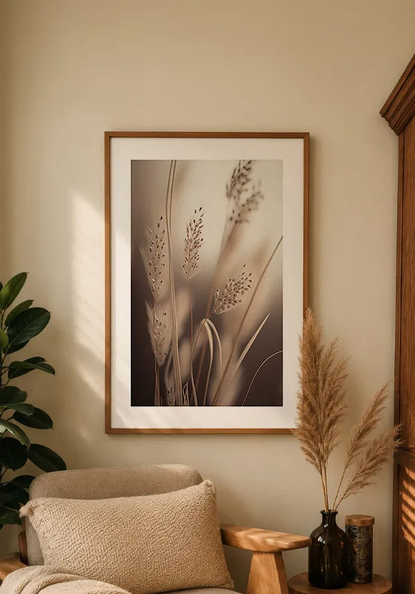 Quadro Decorativo Juncos II com Borda