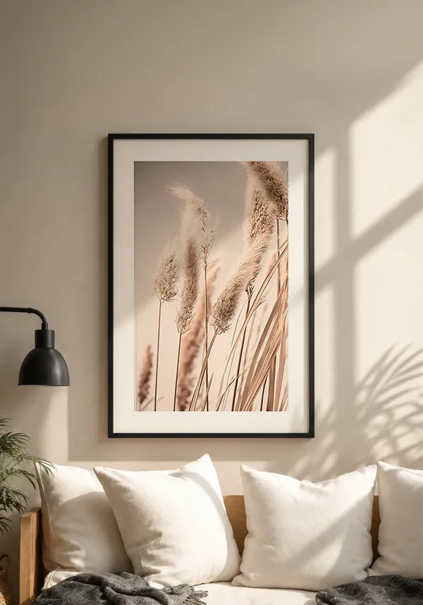 Quadro Juncos ao Vento com Borda