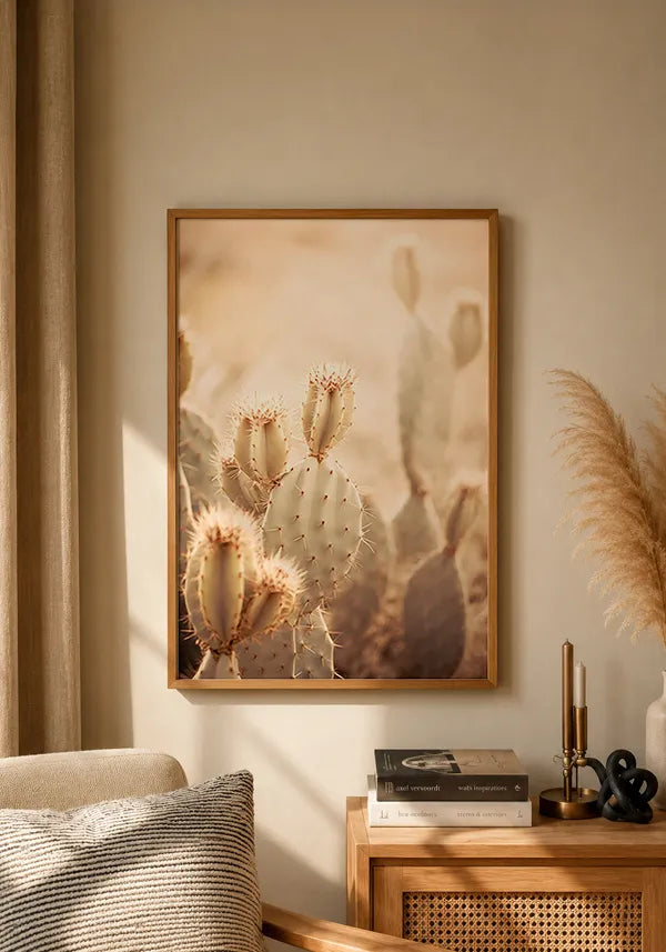 Quadro Decorativo Cactos Vintage