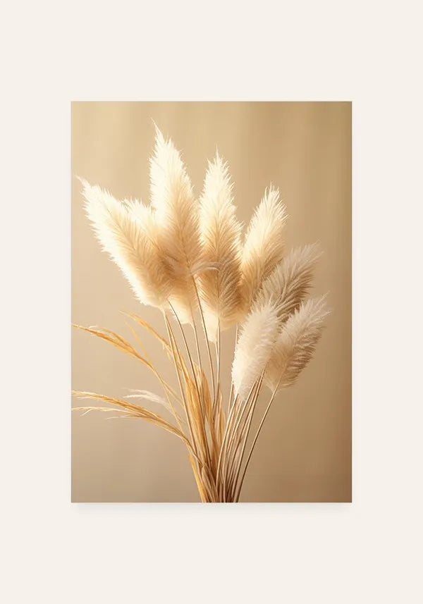 Quadro Flor Plumas Secas