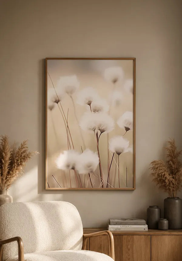 Quadro Decorativo Flores de Algodão I