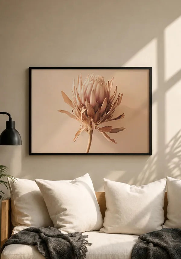 Quadro Protea Desidratada Horizontal